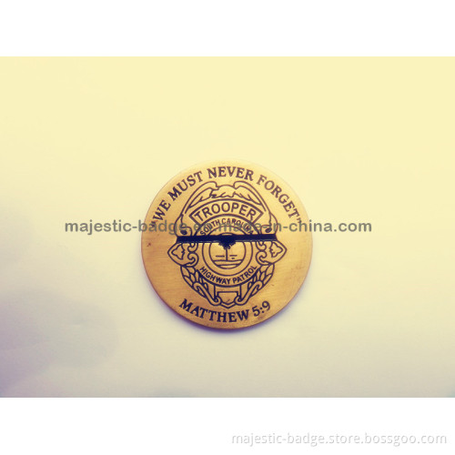 Customized Antique Gold Plating Coin